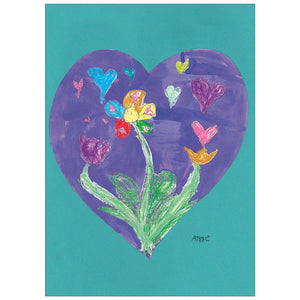 Blossom Heart (POD) - Children's Art Project