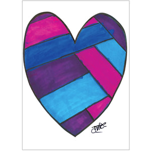 Criss Cross Heart (POD) - Children's Art Project