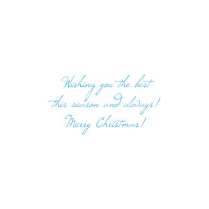 Personalized White Christmas Photo Card Horizontal