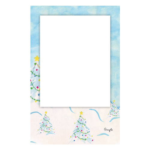 White Christmas Photo Card Vertical