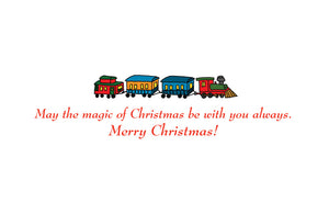 Personalized Christmas Train - Children's Art Project