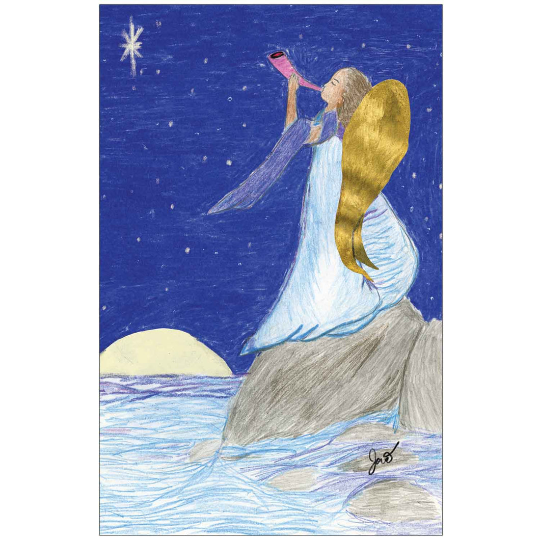 Angel by the Ocean - Children's Art Project