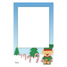 Elf at the North Pole Photo Card Vertical