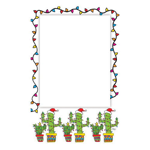 Cactus Christmas Vertical Flat