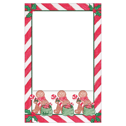 Personalized Gingerbread Man Vertical Photo Card