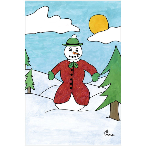 Dandy Snowman - Children's Art Project