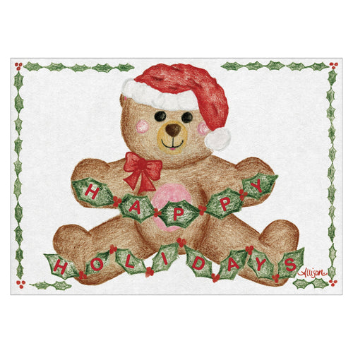 Personalized Holiday Bear