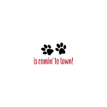 Personalized Santa Paws Horizontal Flat