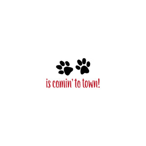 Personalized Santa Paws Horizontal Flat