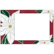 White Poinsettia Photo Card Horizontal - Children's Art Project