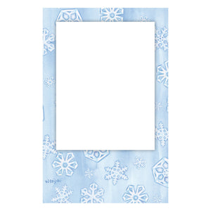 Snowflakes Ornament Photo Card Vertical