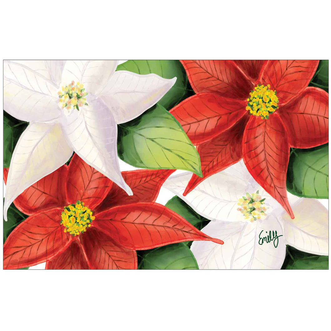 Vibrant Poinsettias - Children's Art Project