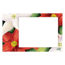 Personalized Vibrant Poinsettias Horizontal Flat