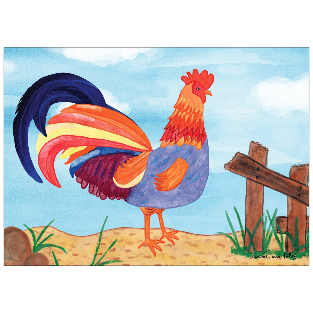 Farmyard Rooster - Children's Art Project