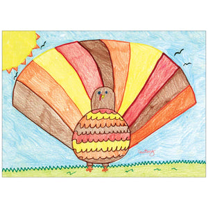 Personalized Crayon Turkey