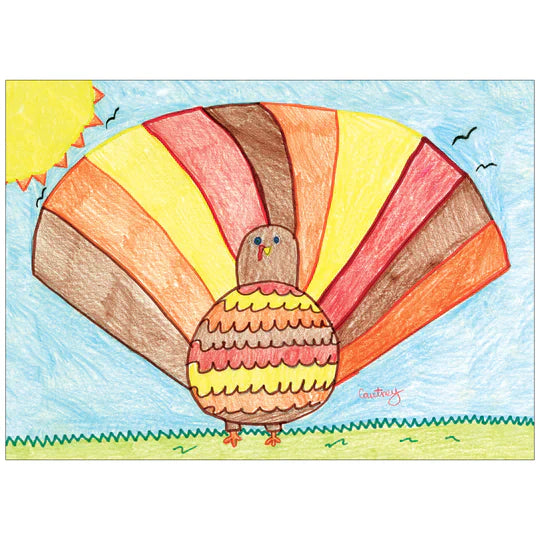 Personalized Crayon Turkey