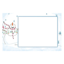 Personalized Snowman Horizontal Photo Card