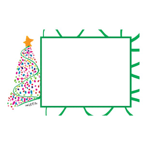 Personalized Dot Tree Horizontal Photo Card