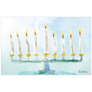 MENORAH CARD - DELUXE - Children's Art Project