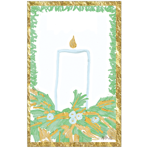 White Candle - Children's Art Project