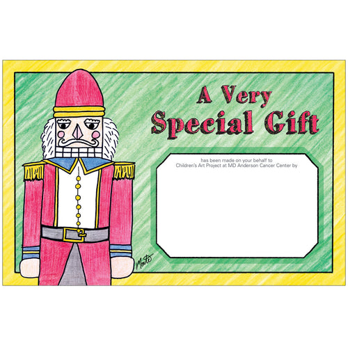 Major Nutcracker Contribution Card - Children's Art Project