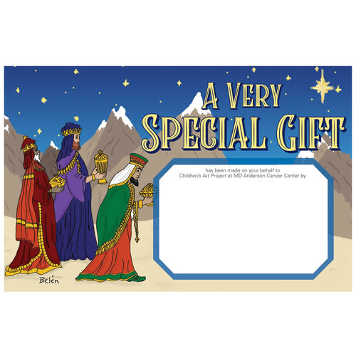 Three Wise Men Contribution Card - Children's Art Project
