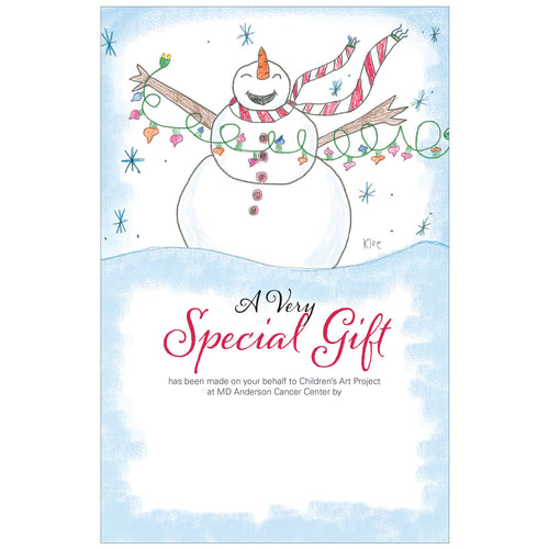 Snowman Contribution - Children's Art Project