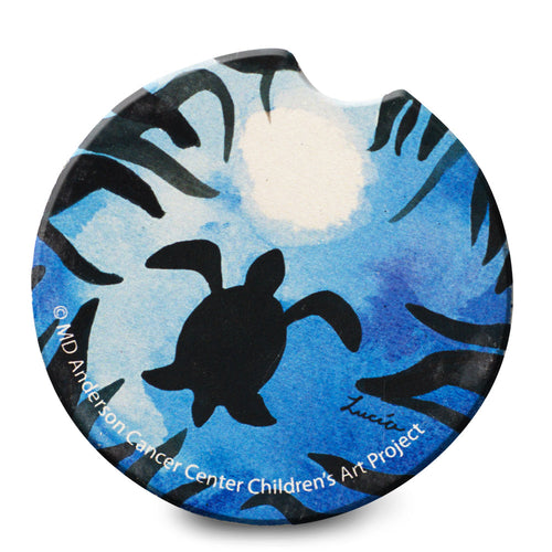 Sea Turtle Car Coaster - Children's Art Project