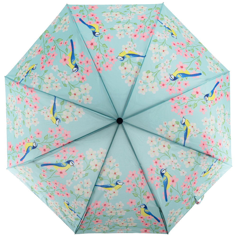 Blue Paridae Umbrella - Children's Art Project