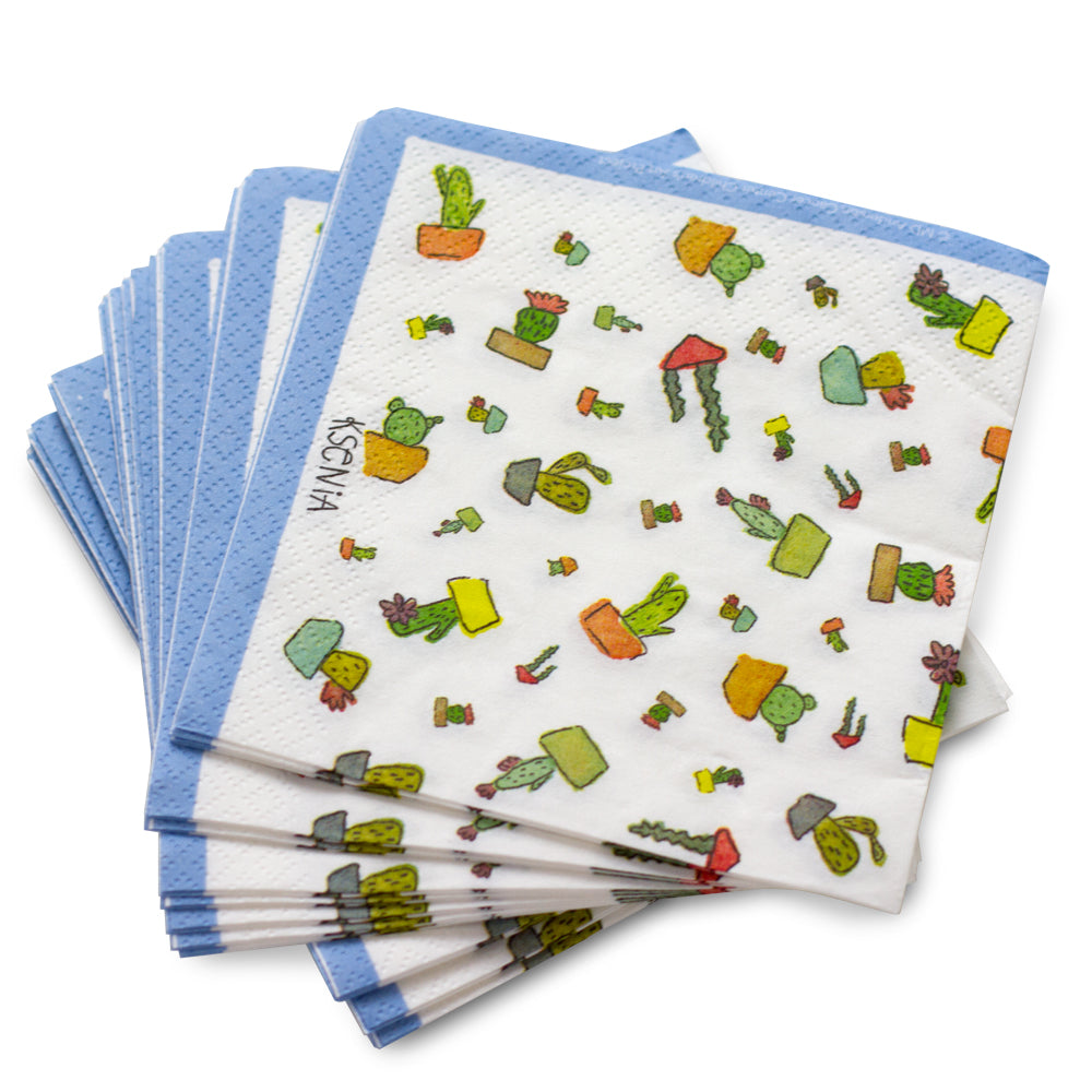 Cactus Napkins - Children's Art Project