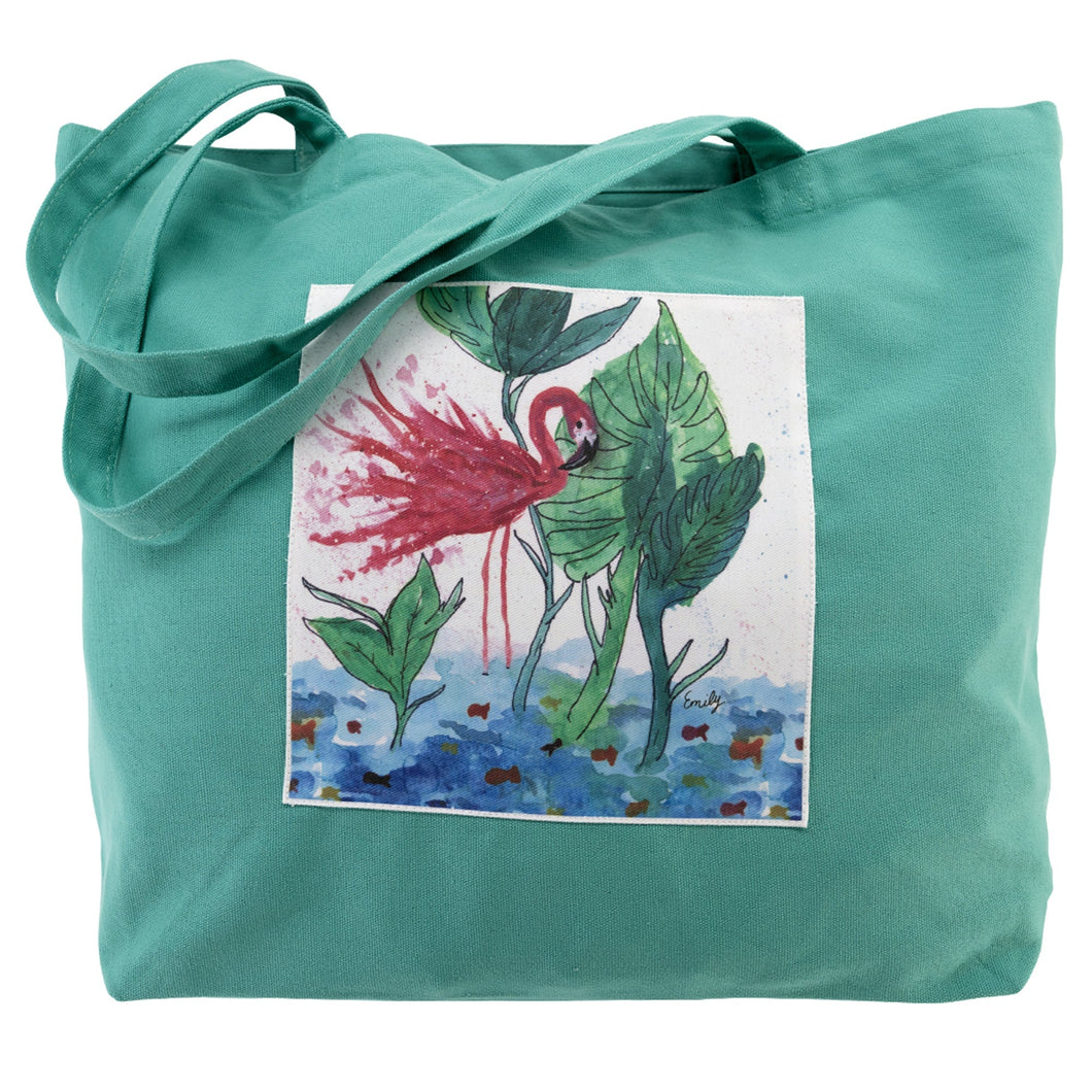 Tropical Flamingo Tote